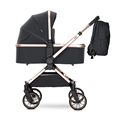 Baby Stroller REYA 2in1 with pram body Black JASPER
